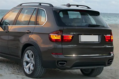 Кромка багажника (нерж) OmsaLine - Італійська нержавійка для BMW X5 E70 2007-2013 рр — BMW X5 E70 2007-2013 гг. DianaParts