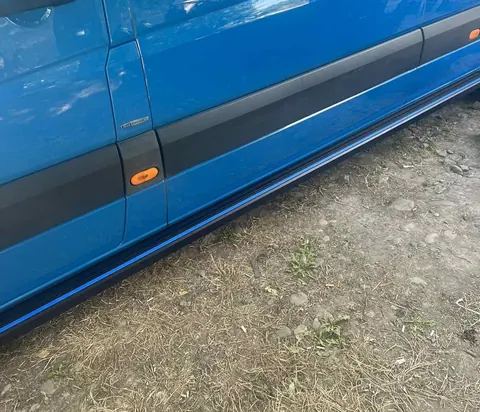 Бокові пороги Maya Blue (2 шт., алюміній) Середня база для Mercedes Sprinter W906 2006-2018 рр — Mercedes Sprinter W906 2006–2018 гг. DianaParts