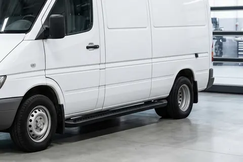Бокові пороги Allmond Black (2 шт., алюміній) Середня база для Volkswagen LT 1995-2006 рр — Volkswagen LT 1995-2006 гг. DianaParts