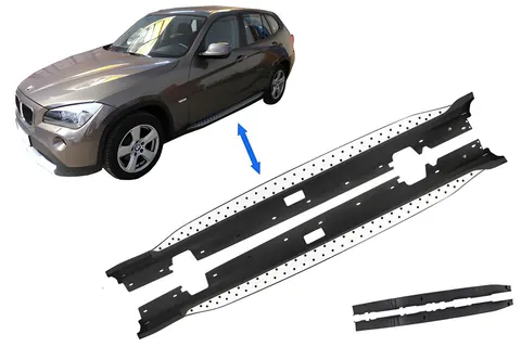 Оригінальні пороги (2 шт, алюміній) для BMW X1 E84 2009-2015 рр — BMW X1 E84 2009-2015 гг. DianaParts