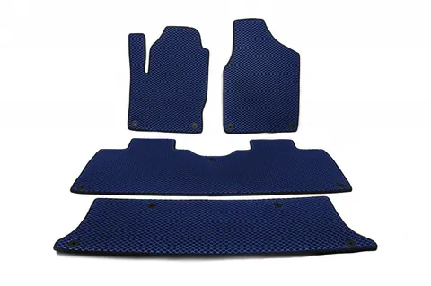 Килимки EVA (3 ряди, сині) для Volkswagen Sharan 1995-2010 рр — Volkswagen Sharan 1995-2010 гг. DianaParts