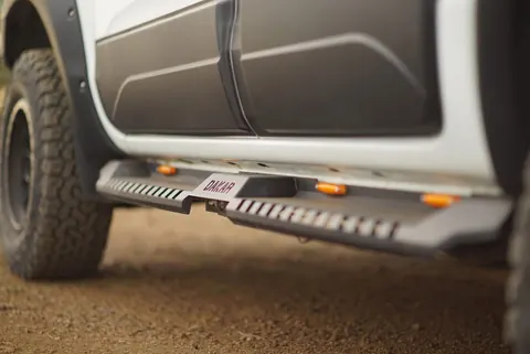 Бокові пороги Dakar V2 з LED (2 шт, метал) для Volkswagen Amarok 2010-2022 рр — Volkswagen Amarok 2010-2022 гг. DianaParts
