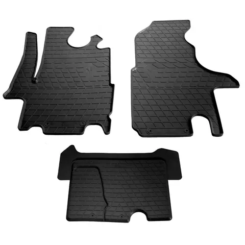 Гумові килимки (3 шт, Stingray) Premium - без запаху гуми для Nissan Interstar 2002-2010 рр — Nissan Interstar 2002-2010 гг. DianaParts