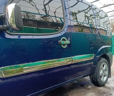 Молдинг дверний Широка модель (4 шт, нерж) Carmos - Турецька сталь для Fiat Doblo I 2005-2010 рр — Fiat Doblo I 2005-2010 гг. DianaParts