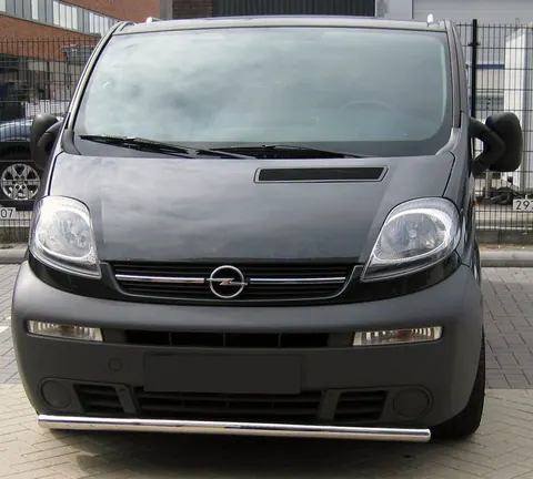 Передній захист ST008 (нерж.) 42 мм для Opel Vivaro 2001-2015 рр — Opel Vivaro 2001–2015 гг. DianaParts