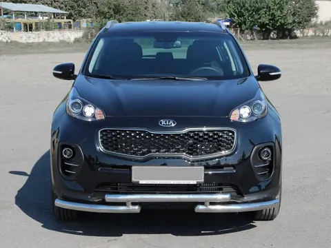 Передній захист ST009 (нерж) для Kia Sportage 2015-2021 рр — Kia Sportage 2015-2021 гг. DianaParts