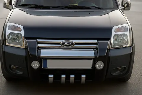 Накладки на фари (2 шт, нерж.) для Ford Connect 2002-2006 рр — Ford Connect 2002–2006 гг. DianaParts