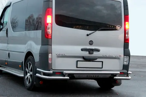 Задній захист AK-Special (нерж) для Nissan Primastar 2002-2014 рр — Nissan Primastar 2002-2014 гг. DianaParts
